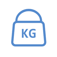 A weight marked with KG