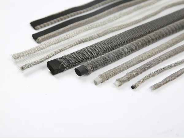 Shielding knitted mesh of different color sizes